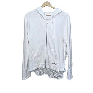 Calvin Klein Performance Lightweight White Zip up Hoody Size Large